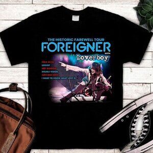 Foreigner Farewell Tour T-Shirt Loverboy Rock Concert Fan Tee 92